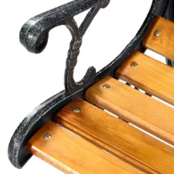 Tangkula Garden Iron Bench Porch Path Hardwood Chair For Patio Park Outdoor Deck 15 Tangkula Garden Iron Bench Porch Path Hardwood Chair For Patio Park Outdoor Deck -Tangkula GUEST 6b302dcd 9b2a 4a7f ad87 d28087f4efd1