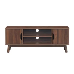 Tangkula TV Stand Storage Media Console For TV’s Up To 50’’ Wooden Entertainment Center W/Shelves Brown/Black/White -Tangkula GUEST 6b66978a 3466 41e4 bae3 495203f754bf