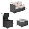 Tangkula 4 PCS Patio Rattan Furniture Set Wicker Conversation Set W/Storage Box 2 Tangkula 4 PCS Patio Rattan Furniture Set Wicker Conversation Set W/Storage Box -Tangkula GUEST 711650f6 10a2 4920 8270 7e9c1479d5c2