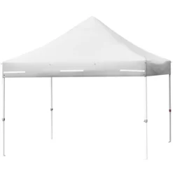 Tangkula 10x10ft Pop Up Tent, 4 Height Adjustment Folding Camping Tent With Awning -Tangkula GUEST 714758b3 dec2 4de9 b28e fa06707eb561