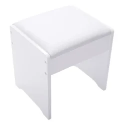 Tangkula 2 Drawers Make-up Mirror Set Vanity Dressing Table Flip-type Desktop With Stool -Tangkula GUEST 74bf7829 aa00 4aca a28e 359f9c313ecb