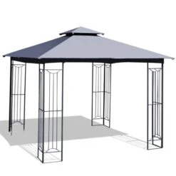 Tangkula 2-Tiers 10'x10' Outdoor Canopy Gazebo Heavy-Duty Steel Frame Party Patio Large Canopy L-Shaped Gazebo Beige/Grey 17 Tangkula 2-Tiers 10'x10' Outdoor Canopy Gazebo Heavy-Duty Steel Frame Party Patio Large Canopy L-Shaped Gazebo Beige/Grey -Tangkula GUEST 7e396e01 14b4 43ba 8b4a 3403f2167264