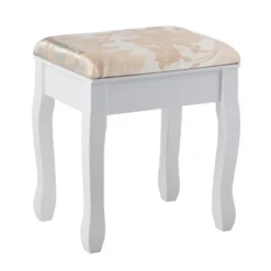 Tangkula Rotatable Mirror Vanity Set Makeup Dressing Table And Stool W/ 5 Drawers 16 Tangkula Rotatable Mirror Vanity Set Makeup Dressing Table And Stool W/ 5 Drawers -Tangkula GUEST 7f4be74d 3c8b 4bce a53c 4c5dea45242a