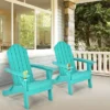 Tangkula Folding Adirondack Chair Outdoor Adirondack Chair Weather Resistant Lounger For Backyard Porch Poolside Turquoise/Grey/White/Black -Tangkula GUEST 84caf4c7 6493 412b 90c2 bf1165ff7851