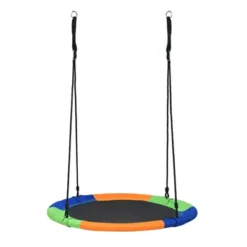 Tangkula 40" Flying Saucer Tree Swing Set Outdoor Round Swing W/Adjustable Hanging Ropes For Children Tree Park Backyard -Tangkula GUEST 85c10545 f47b 4763 b7d6 69c6735292c4