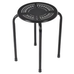 Tangkula Set Of 6 Stackable Stools Metal Chair Dining Set W/ Round Top -Tangkula GUEST 86544baa 3f6a 49c5 b82e 044970e6c3a7
