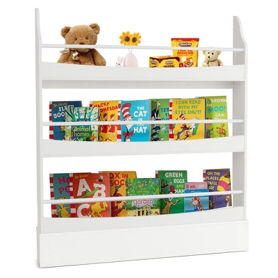 Tangkula 3-Tier Kids Bookshelf Toy Storage Bookcase Rack Wall W/ Anti-toppling Kits 13 Tangkula 3-Tier Kids Bookshelf Toy Storage Bookcase Rack Wall W/ Anti-toppling Kits - Image 11