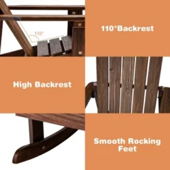Tangkula 4PCS Kid Adirondack Rocking Chair Outdoor Solid Wood Slatted Seat Backrest 19 Tangkula 4PCS Kid Adirondack Rocking Chair Outdoor Solid Wood Slatted Seat Backrest -Tangkula GUEST 917ee37b fd5c 4085 8069 ecb6ccc34faf