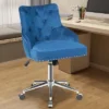 Tangkula Velvet Desk Chair Upholstered 360°Swivel Height Adjustable Rolling Office Chair For Office Bedroom Living Room -Tangkula GUEST 93047096 0265 4841 9fc5 306c7c136579