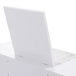 Tangkula 2 Drawers Make-up Mirror Set Vanity Dressing Table Flip-type Desktop With Stool -Tangkula GUEST 96825b45 06ff 4031 a550 e254883cbd82