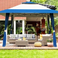 Tangkula 13' X13' Folding Gazebo Canopy Patio Outdoor Tent Party Shade Shelter -Tangkula GUEST 99b9e3c1 edcb 4c26 9c4b 0607c1978cd1