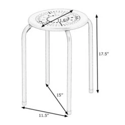 Tangkula Set Of 6 Stackable Stools Metal Chair Dining Set W/ Round Top -Tangkula GUEST 99cdac54 7713 436b a221 ed303b4ee887
