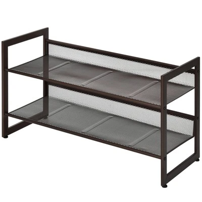 Tangkula Iron Shoe Shelf 2/3/4-Tier Space Saving Layered Shoes Shelving Shoes Storage Organizer 12 Tangkula Iron Shoe Shelf 2/3/4-Tier Space Saving Layered Shoes Shelving Shoes Storage Organizer - Image 10