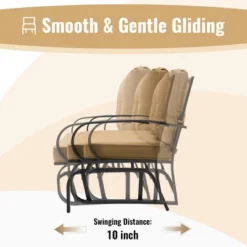 Tangkula 2-Person Outdoor Patio Glider Bench Swing Seat Bench W/ Seat & Back Cushions 20 Tangkula 2-Person Outdoor Patio Glider Bench Swing Seat Bench W/ Seat & Back Cushions -Tangkula GUEST a09e25e4 d281 4e97 8c9f 1ac277656755