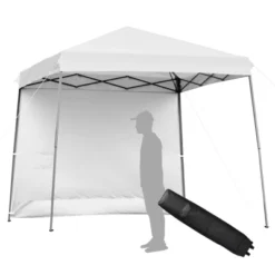 Tangkula 10x10 Ft Pop Up Canopy Tent One Person Set-up Instant Shelter With Central Lock W/ Roll-up Side Wall 23 Tangkula 10x10 Ft Pop Up Canopy Tent One Person Set-up Instant Shelter With Central Lock W/ Roll-up Side Wall -Tangkula GUEST a0b9e2ab 50da 4ae1 bbdc ac942875bb83
