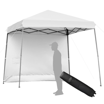 Tangkula 10x10 Ft Pop Up Canopy Tent One Person Set-up Instant Shelter With Central Lock W/ Roll-up Side Wall 12 Tangkula 10x10 Ft Pop Up Canopy Tent One Person Set-up Instant Shelter With Central Lock W/ Roll-up Side Wall - Image 10