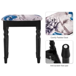 Tangkula Tri Folding Vanity Mirror Makeup Table Set W/4 Drawers & Stool White 11 Tangkula Tri Folding Vanity Mirror Makeup Table Set W/4 Drawers & Stool White -Tangkula GUEST a32f7c58 ed88 4daa 837c 4ca6a92aa998