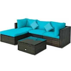 Tangkula 5-Piece Outdoor Patio Sectional Rattan Wicker Sofa Set W/ Cushion 20 Tangkula 5-Piece Outdoor Patio Sectional Rattan Wicker Sofa Set W/ Cushion -Tangkula GUEST a670958a 03e2 4c3c aefd 34c2b7a743d4