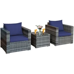 Tangkula 3-Piece Patio Wicker Conversation Set Bistro Rattan Sofa Chair With Washable Cushion 24 Tangkula 3-Piece Patio Wicker Conversation Set Bistro Rattan Sofa Chair With Washable Cushion -Tangkula GUEST a6b59429 be1e 4dd5 8a2b 77d2e2a0a669