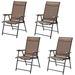 Tangkula Caming Chair Outdoor Folding Chair Garden Yard W/Armrest & Backrest -Tangkula GUEST a754bd9a 6970 47b4 8d47 29d3e440c46c