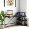 Tangkula 59 Inch L-Shaped Computer Desk Large Reversible Corner Desk W/ Open Storage Shelves Space-Saving Writing Study Table PC Laptop Gaming Desk Black/White + Natural/Black + Walnut -Tangkula GUEST ab031d03 34a0 4edc b964 9943286348c4