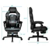 Tangkula Gaming Chair Height Adjustable With Cushion Ergonomic High Back White -Tangkula GUEST b005dd84 3cb2 4fb1 aa2e a1dfb5c9b64b