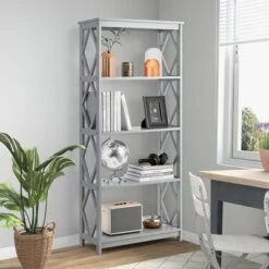 Tangkula 5-Tier Open Bookshelf Bookcase Standing Casual Home Storage Display Rack -Tangkula GUEST b19d0df5 d403 48e1 ba82 60dfd0f091f9