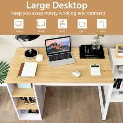 Tangkula Home Office Computer Desk Laptop Table Writing Workstation W/ 5 Cubbies -Tangkula GUEST b3e8ed6f 009e 4e48 80fc 1a97170aeea3