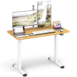 Tangkula Electric Standing Desk Adjustable Stand Up Computer Desk Anti-collision -Tangkula GUEST b621debc 0eb7 42ad 97a0 a0e8dcdc1f76