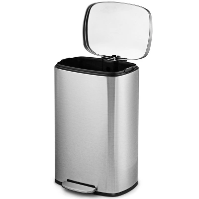 Tangkula 13.2 Gallon Stainless Steel Step Trash Can Garbage Can Airtight Silent Step Bin 6 Tangkula 13.2 Gallon Stainless Steel Step Trash Can Garbage Can Airtight Silent Step Bin - Image 4