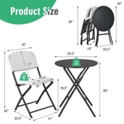 Tangkula 3PCS Patio Rattan Furniture Set Outdoor Chairs & Coffee Table Wicker Bistro Table Set For Balcony Lawn Garden 12 Tangkula 3PCS Patio Rattan Furniture Set Outdoor Chairs & Coffee Table Wicker Bistro Table Set For Balcony Lawn Garden -Tangkula GUEST bad51af2 8ad3 4395 aaf7 94688324d748