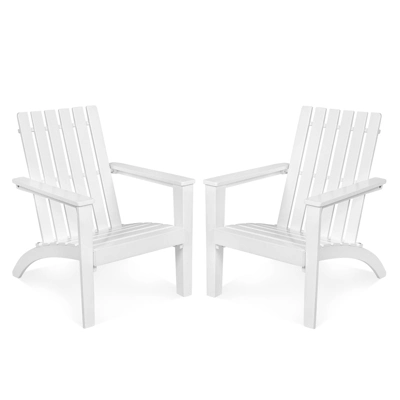 Tangkula 2PCS Wooden Adirondack Chair W/Ergonomic Design Outdoor Lounge Armchair Acacia Wood Chair For Yard&Patio 12 Tangkula 2PCS Wooden Adirondack Chair W/Ergonomic Design Outdoor Lounge Armchair Acacia Wood Chair For Yard&Patio - Image 10