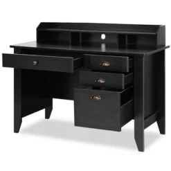 Tangkula Wooden Computer Writing Desk Office Study Table With Drawers Black/Walnut 11 Tangkula Wooden Computer Writing Desk Office Study Table With Drawers Black/Walnut -Tangkula GUEST c51b8149 75ad 4ade 96f8 ae20b1547dce