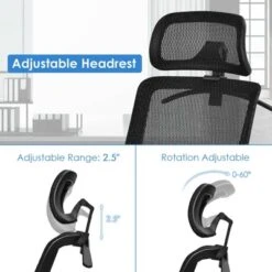 Tangkula High Back Mesh Office Chair Ergonomic Executive Chair Swivel Computer Task Chair W/ Headrest Black/ Gray 18 Tangkula High Back Mesh Office Chair Ergonomic Executive Chair Swivel Computer Task Chair W/ Headrest Black/ Gray -Tangkula GUEST c60d1eed 4874 4d68 b70c 891727a267b5