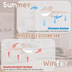 Tangkula 52" Ceiling Fan With Light And Remote Control Indoor Modern Ceiling Fan With Quiet Reversible ETL Motor Black/Silver/White 18 Tangkula 52" Ceiling Fan With Light And Remote Control Indoor Modern Ceiling Fan With Quiet Reversible ETL Motor Black/Silver/White -Tangkula GUEST c80f21c9 ad66 4ef1 a4ac 4226230b839b