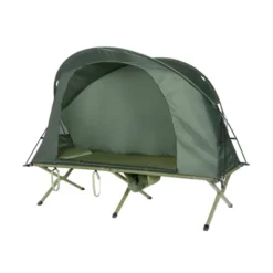 Tangkula 1-Person Folding Camping Tent Cot Portable Outdoor Tent For Backpacking & Hiking Green/Gray -Tangkula GUEST cf510bff cef6 4469 99e3 69ad8368d232