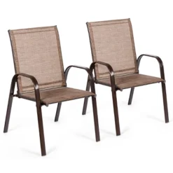 Tangkula 2-Piece Patio Chairs Camping Garden Chairs With Armrest &Backrest -Tangkula GUEST d0124a85 17be 4646 9f0b 05c059a5a593