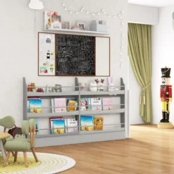 Tangkula 3-Tier Kids Bookshelf Toy Storage Bookcase Rack Wall W/ Anti-toppling Kits 21 Tangkula 3-Tier Kids Bookshelf Toy Storage Bookcase Rack Wall W/ Anti-toppling Kits -Tangkula GUEST d09442d7 f9d4 4c60 a808 6f7ba0052c65