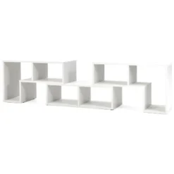 Tangkula 3 PCS Adjustable TV Stand Minimalist Entertainment Center For 43 55 60 65 Inch TV Media Console Table White -Tangkula GUEST d41c8ae2 598f 4cac bded 98bea090c6f2