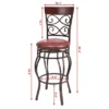 Tangkula 2PCS Bar Stools Dining Kitchen Pub Chair -Tangkula GUEST dd755de0 14bb 4268 96ae 2e07e1fa5c3b