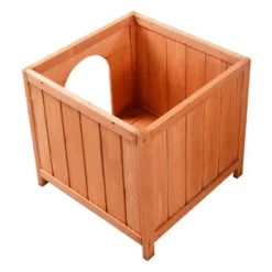 Tangkula Wooden Puppy Dog House Wood Pet Room W/ Raised Roof For Balcony -Tangkula GUEST de22d8e7 acc5 41fc 8796 a449ec762ff9