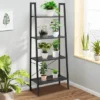 Tangkula 4-Tier Ladder Bookshelf Display Ladder Rack Free-Standing Plant -Tangkula GUEST e213eb47 046d 4a9c b401 9877c954ff8f