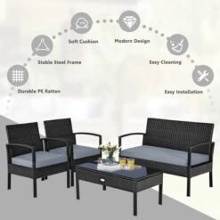 Tangkula 8PCS Rattan Wicker Outdoor Patio Cushioned Sofa Coffee Table Furniture Set -Tangkula GUEST e2feaa00 ab90 4d05 817c 9b3da76ba9bc