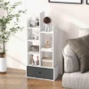 Tangkula Tree Shaped Bookcase With Drawer Free Standing Bookshelf With 7 Open Storage Shelves Tall Display Rack With Bookshelves White -Tangkula GUEST e31bf4f1 6177 4a7e 8286 7064b463c8d9