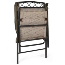 Tangkula 2PCS/4PCS Folding Camping Chair Patio Chairs For Backyard, Garden, Beach With Armrest & Backrest -Tangkula GUEST e66ee894 ff7f 4a24 9157 c7e6154d80c8