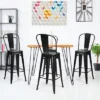 Tangkula Set Of 4 Bar Stools 30" Height Stackable Patio Dining Chairs -Tangkula GUEST e6acf937 bbd0 4e4f b69e 14d939f6f0ae