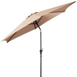 Tangkula Patio 9' Outdoor Steel Market Backyard Garden Patio Table Umbrella -Tangkula GUEST e849c09e cc39 4d82 a4cd 5d076e1b3692