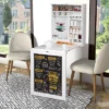 Tangkula Wall Mounted Table Fold Out Convertible Desk With Space Saver Chalkboard -Tangkula GUEST e8e0a6ce e8a3 4b13 9c14 d8e9ab65572a
