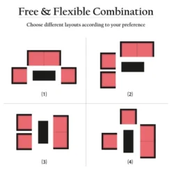 Tangkula 4-Piece Rattan Wicker Patio Outdoor Furniture Sofa Set With Cushions & Tempered Glass Table -Tangkula GUEST ebb8e9b6 3552 46ab 8488 3175a1b2f5e0