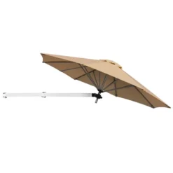 Tangkula 8ft Wall Mounted Cantilever Umbrella Patio Adjustable Tilting Sunshade Umbrella -Tangkula GUEST ecbbe32f 4cfb 4bc7 95f1 2d0a4cbdf008